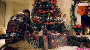 Kenzie Reeves & Angel Smalls - Christmas Family Sex