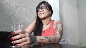 Amanda Souza - A primeira dupla penatração anal com doi