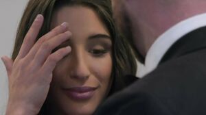 Naked couple fuck brunette in threesome