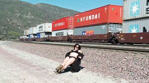 Alicia Silver strips, pees and shows off body