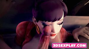 These Hot Girlfriends from 3D Video Games Loves a Big Long Cock