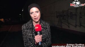 Funny public pick up street casting in berlin