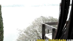 Ninfeta magrinha em seu primeiro DP - Teste De Fudelida