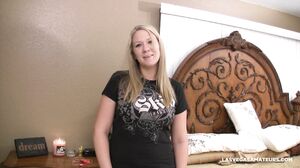 LasVegasAmateurs - Crystal Bullet And Glass Dildo On Be
