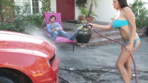 Big Tit Latina Carwash