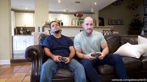 Fucked my stepbro while bf playing game