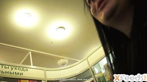 Luckily, she isn't afraid of the camera and fucking