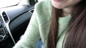She always suck my cock on a trip