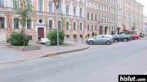 Amateur teen with small  tits tries out