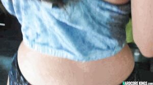 Natural busty girlfriend POV banged