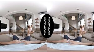 VR - Sexy tattooed brunette Mina