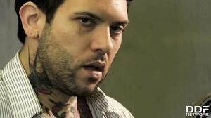 Karma RX fucks mechanic until he cums all over her boob