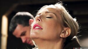 Busty bound blonde rides bbc