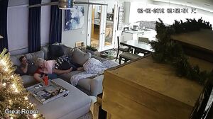 Couple Caught Fucking on Living Room Sofa (No Audio)