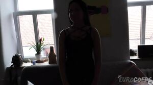 EuroCoeds - 18yo milania first time naked on video