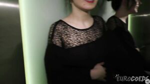 EuroCoeds - luize masturbating with a dildo in my cold