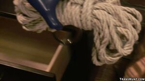 TS sex doll fucking busty blonde MILF