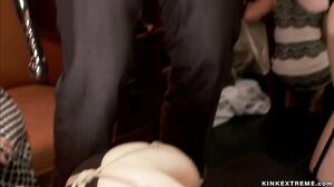 Slaves anal toying and fucking at party 2