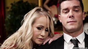 Master fucks MILF and her step brat