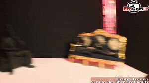 german blonde big tits milf at fetish anal gangbang