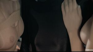 straplezz - Pantyhose Encased Sweeties Unleash a Strapl