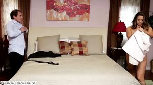 Hot accountant cums all over hot busty cheating wife