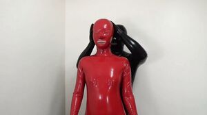 MiraiDouga - Red Rubber Girl 3D Vacuum Vacuum Torture