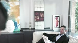 Boss can't wait to fuck his mouth-watering porn maid Susy Gala on the couch GP1087