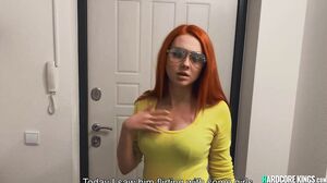 Pear shaped ass redhead POV fucking