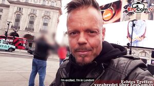 German tourist pick up british blond milf with big tits