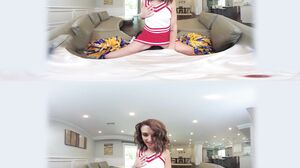 Vr 360 - Cute Cheerleader Stevie Grey Gets Her Pussy Po