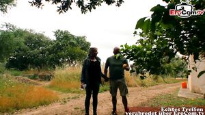 German mature short hair blonde milf outdoor fuck