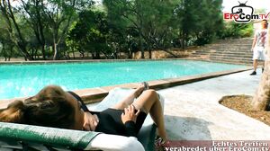 german hot milf model at outdoor sexdate