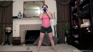 Kelly Morgan Grey Shorts Pink Blouse