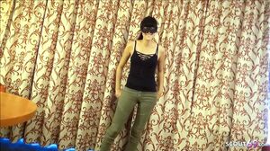 German Teen 18 Real Fake Casting POV AO Sex in Hotel