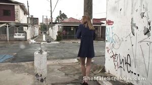 Alessandra Leite Strokes Her Knob For joy