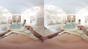 Lady Dee, Luna Corazon, Violette Pure - Hot Jacuzzi Foursome