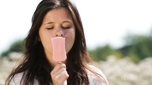 Audrey relaxing on the riverside
