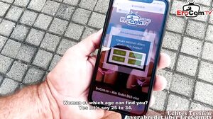 MILF DATE - german skinny bitch pickup in holiday