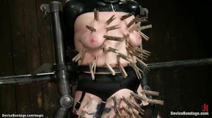Chained slut butt plugged and fucked