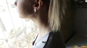 Stacy Starando - Young Slut Wife Helps A Neighbor To Cu