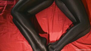 StraplessDildo - Sex In Silky Black Pantyhose Vids Merr