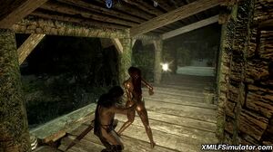 Big tits 3D MILF anal fisting Skyrim