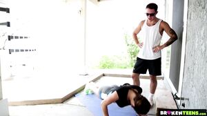 BrokenTeens - Gorgeous Leah Gotti Fucks as Hard as She Trains