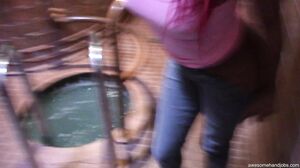 AwesomeHandjobs - Pretty Woman Takes Big Cum On Her Fac