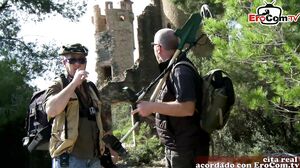 spanish amateur milf get fuck outdoor