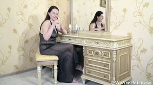 WeAreHairy - Animee - Black Gown Yellow Table