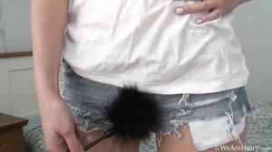 WeAreHairy - Aga - White Blouse Denim Shorts