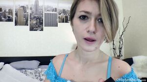 WeAreHairy - Yulenka Moore - Blue Stockings Blue Linger