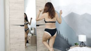 WeAreHairy - Elena V - White Bed White Stockings